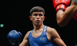 Разгромом завершился первый бой Торехана Сабырхана на турнире по боксу в Испании